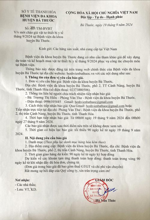 Thư mời ch&agrave;o gi&aacute; vật tư thiết bị y tế -h&igrave;nh ảnh-0.jpg
